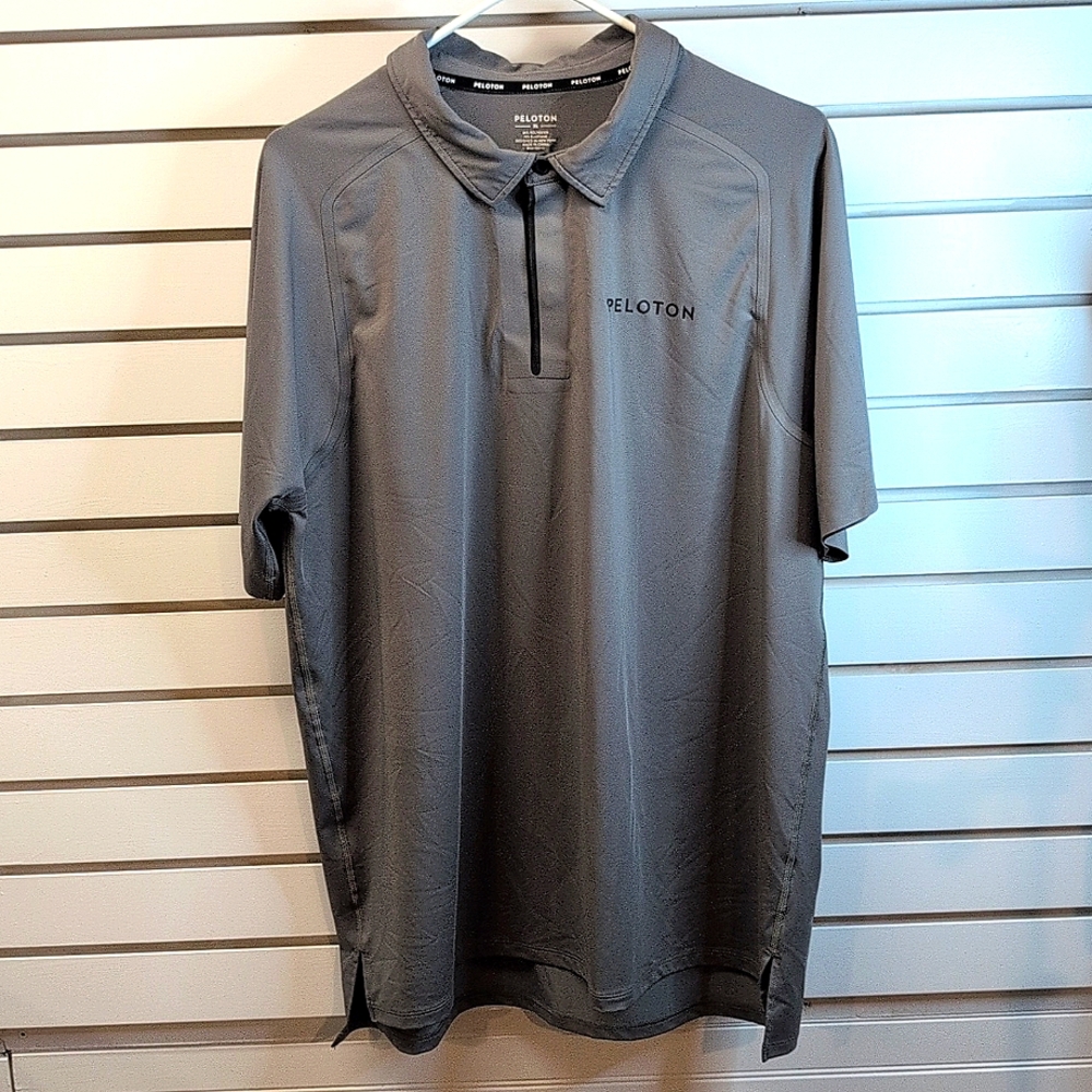 Peloton Gray Men's Polo Shirt
